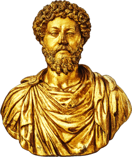 Golden Stoic Bust
