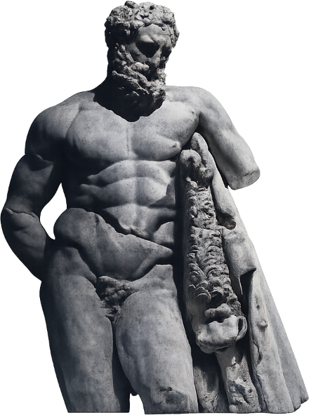 Muscle Philosopher Torso Statue